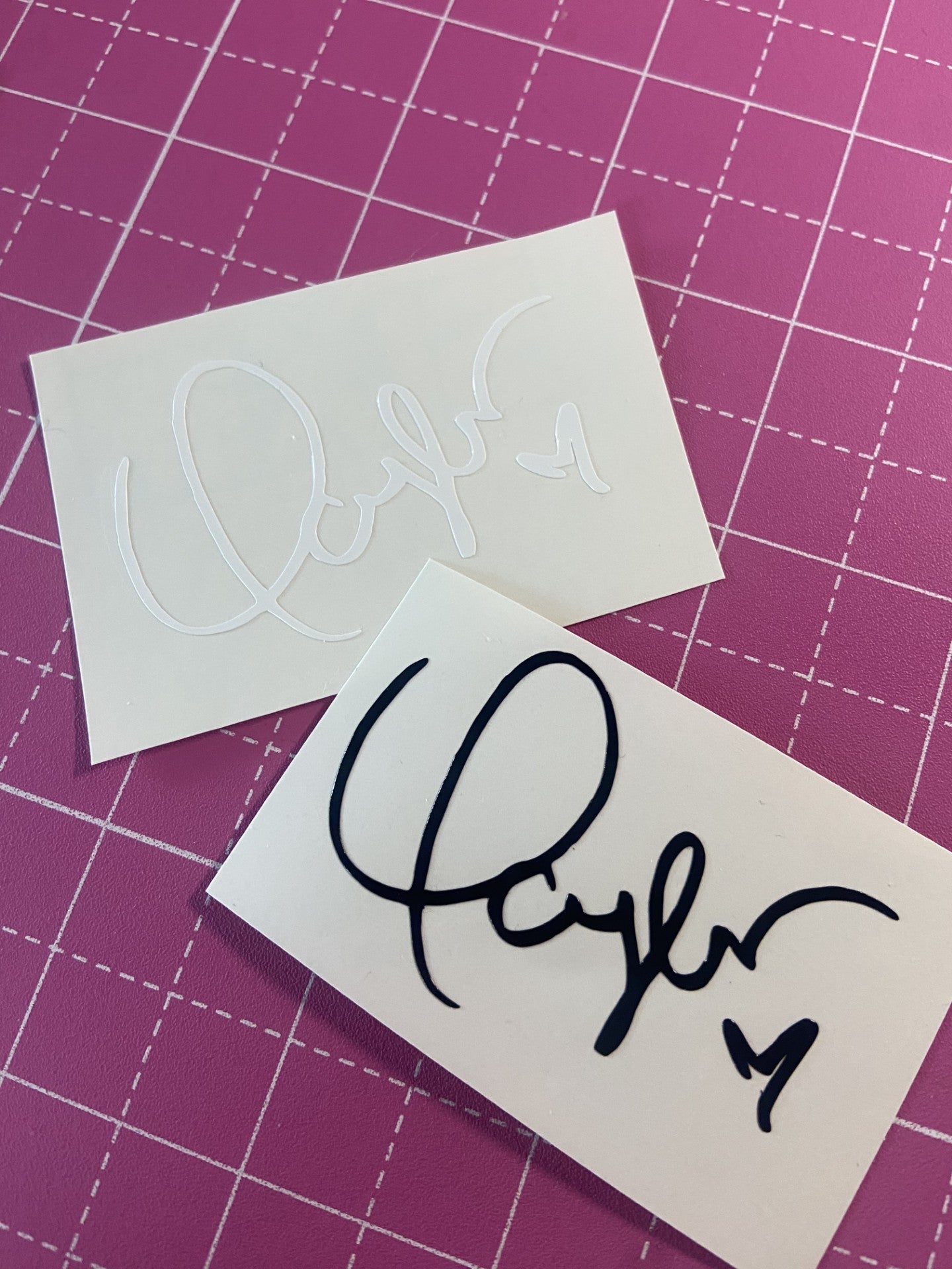 Taylor Swift Signature Vinyl Decal Sticker in White