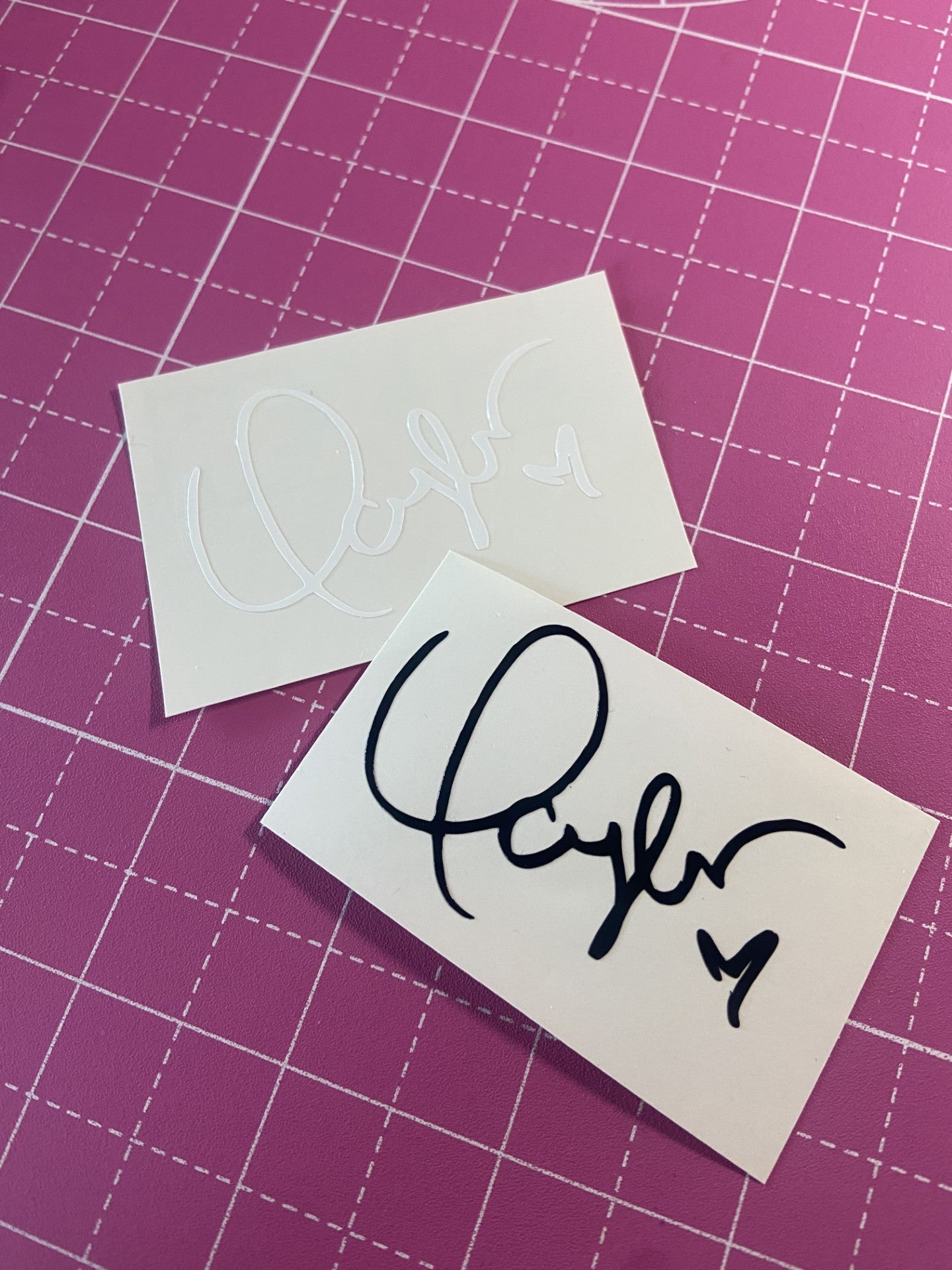 Taylor Swift Signature Vinyl Decal Sticker in White