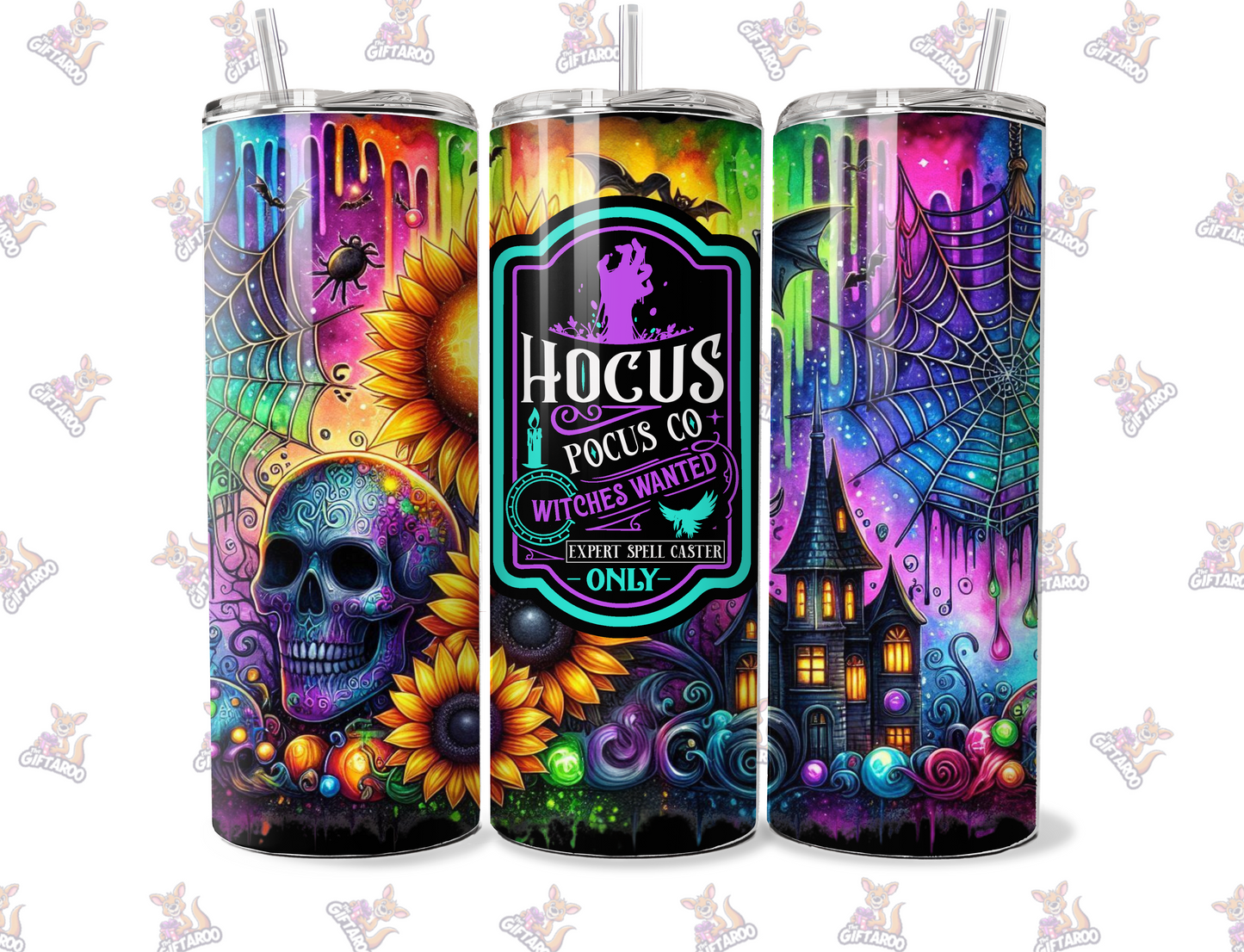 Hocus Pocus  - Halloween 20oz Stainless Steel Tumbler - With Straw And Lid