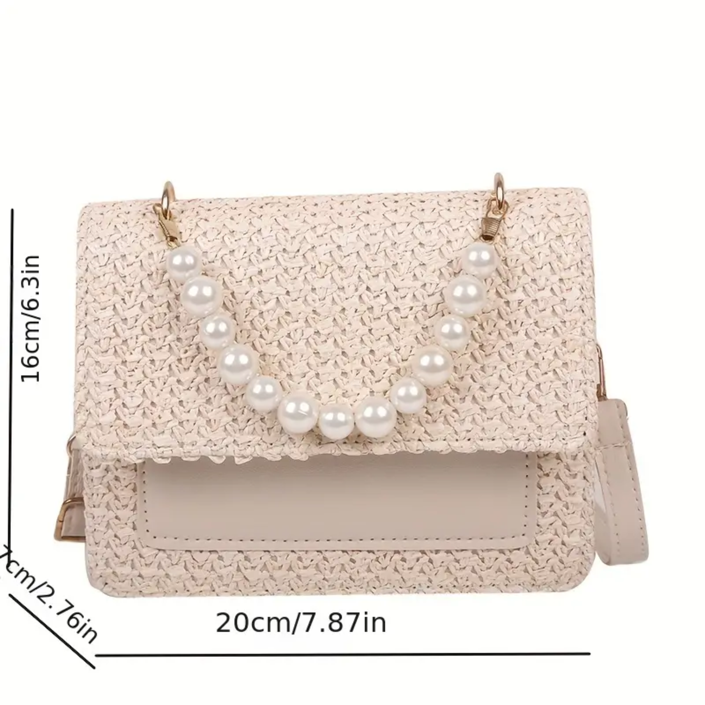 Pearl Straw Woven Bags