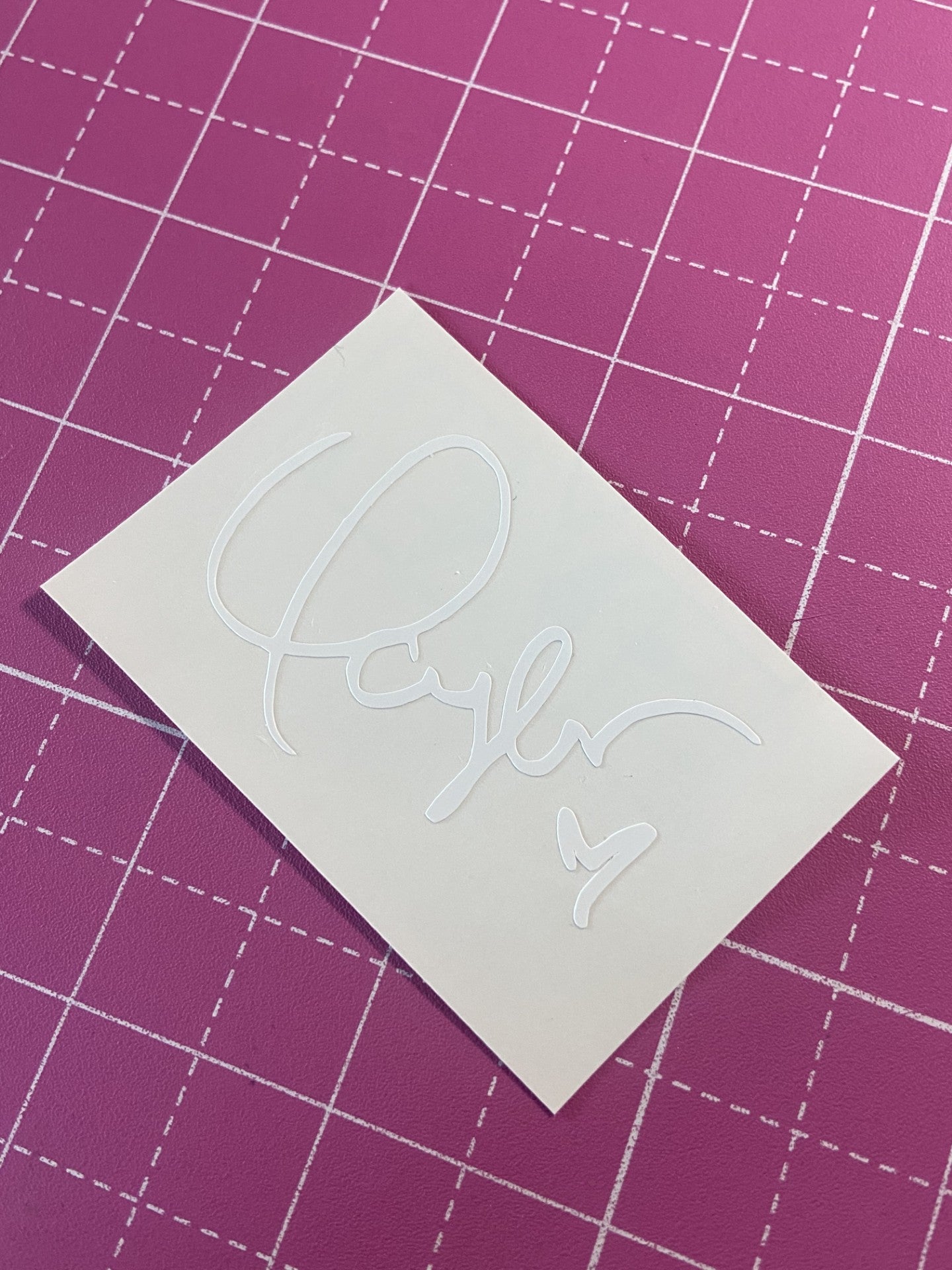 Taylor Swift Signature Vinyl Decal Sticker in White