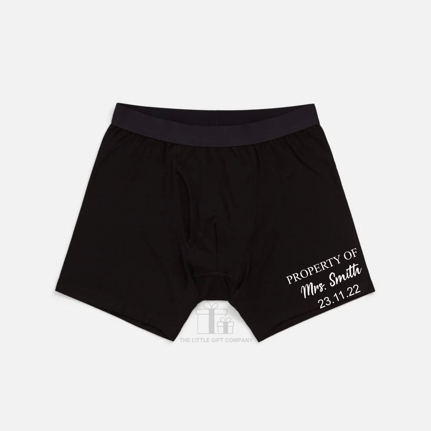 Personalised "Property Of" Men's Boxers