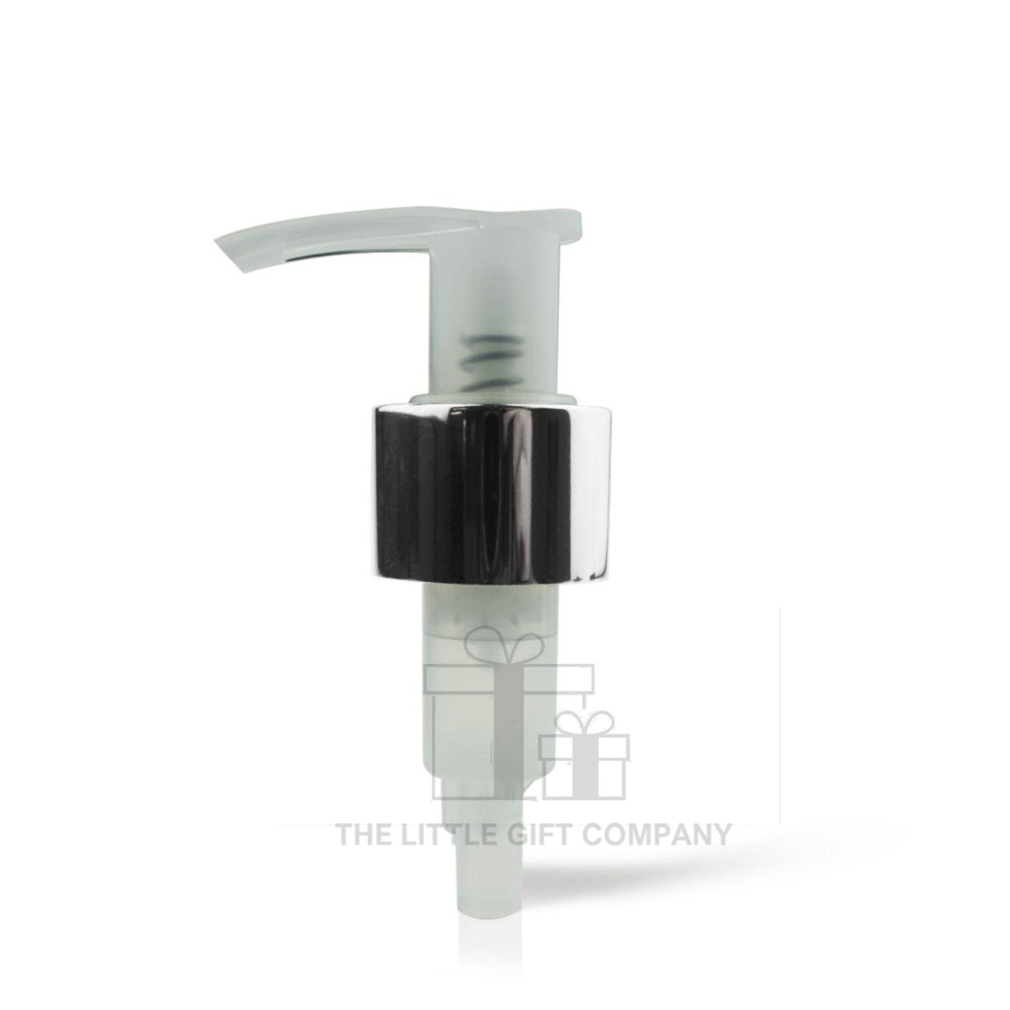 Chrome and Natural/Clear Replacement Pump 24mm | 24/410 | Soap Dispenser | Lotion Bottles