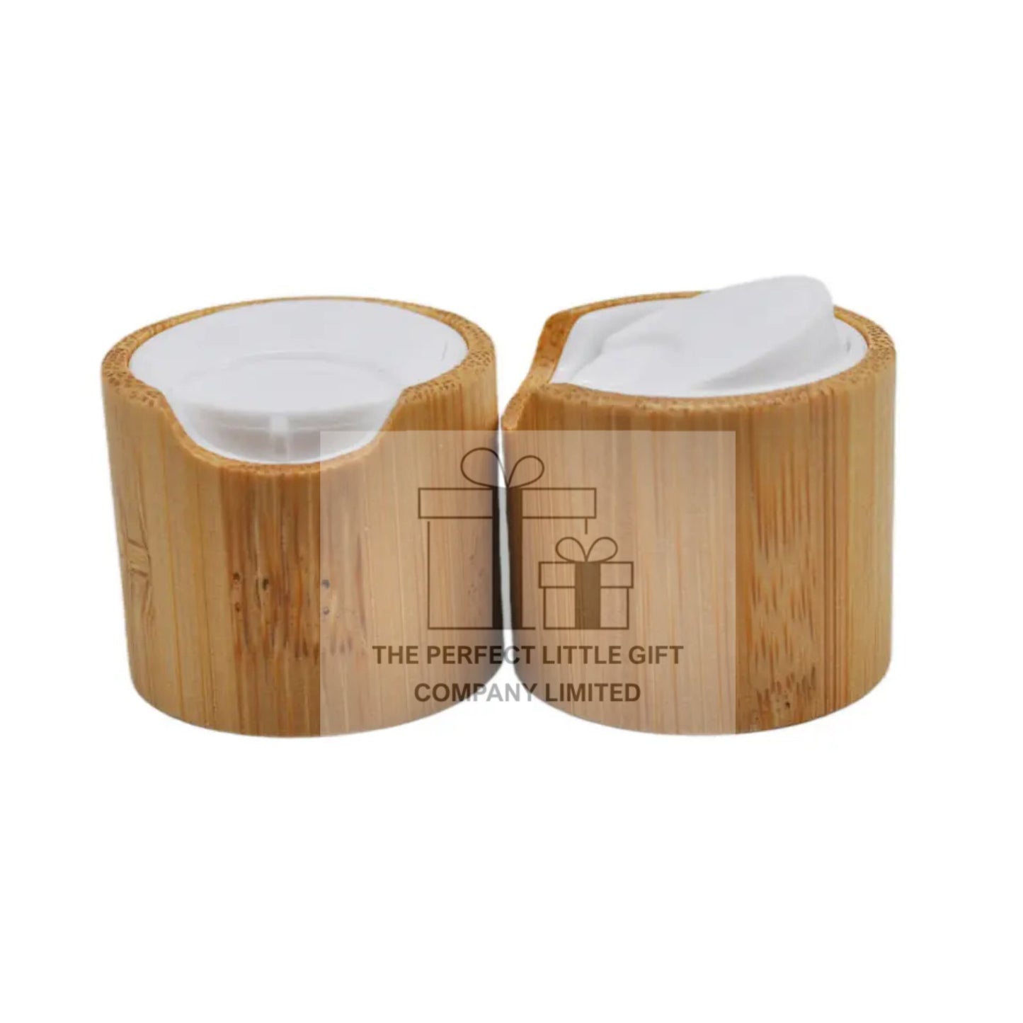 White Bamboo Disc Cap Lid Replacement 24mm | 24/410 | Soap Dispenser | Lotion Bottles