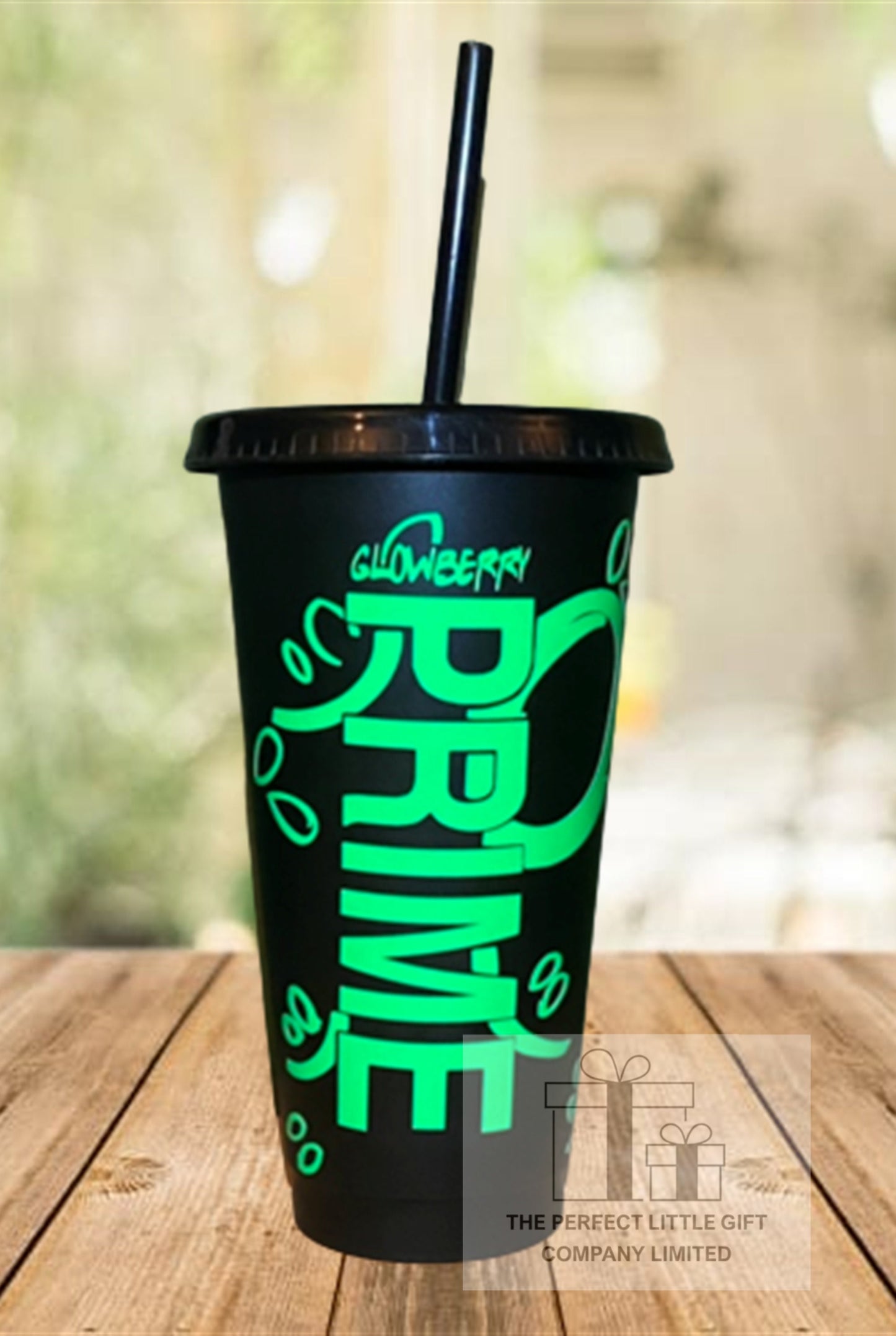 Glowberry Prime Logo Vinyl Decal | Label Sticker for 24oz Cold Cups | Water Bottle Sticker